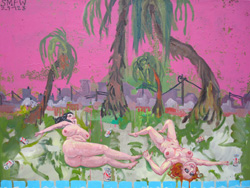 Felix Weber SixPack oil and acrylic on canvas 2008_9 29128_80x60